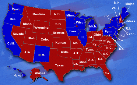 2000 Voting Map